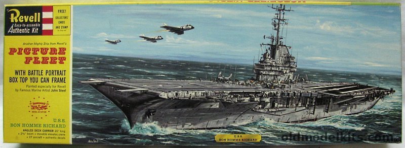 Revell 1/500 USS Bon Homme Richard - Picture Fleet 50 Years Of Naval Aviation Issue, H384-298 plastic model kit